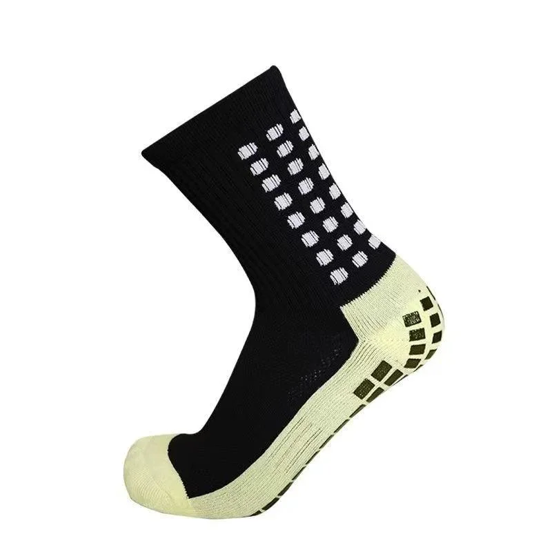 Sports Cotton MID-Tube Grip Durable Non-Slip Knitting Wholesale Gym Soccer Football Men Yoga Women Stocking Socks