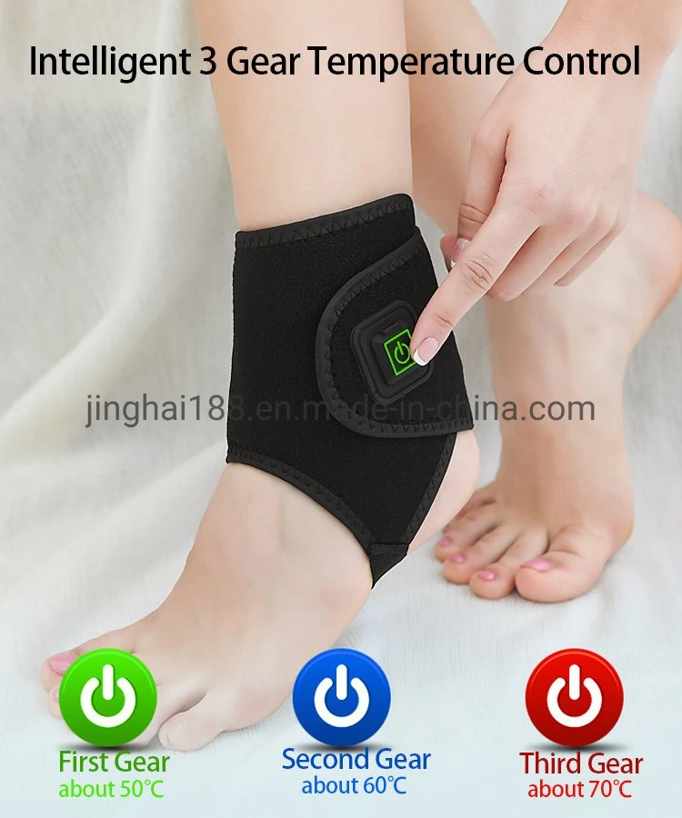 New Heating Ankle Support Elastic Ankle Protect Band Heated Ankle Protection with 10000mAh Rechargeable Power