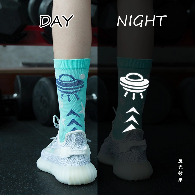 Personalized Custom OEM Socks Sublimation Polyester Women&prime;s Sport Socks Running Socks