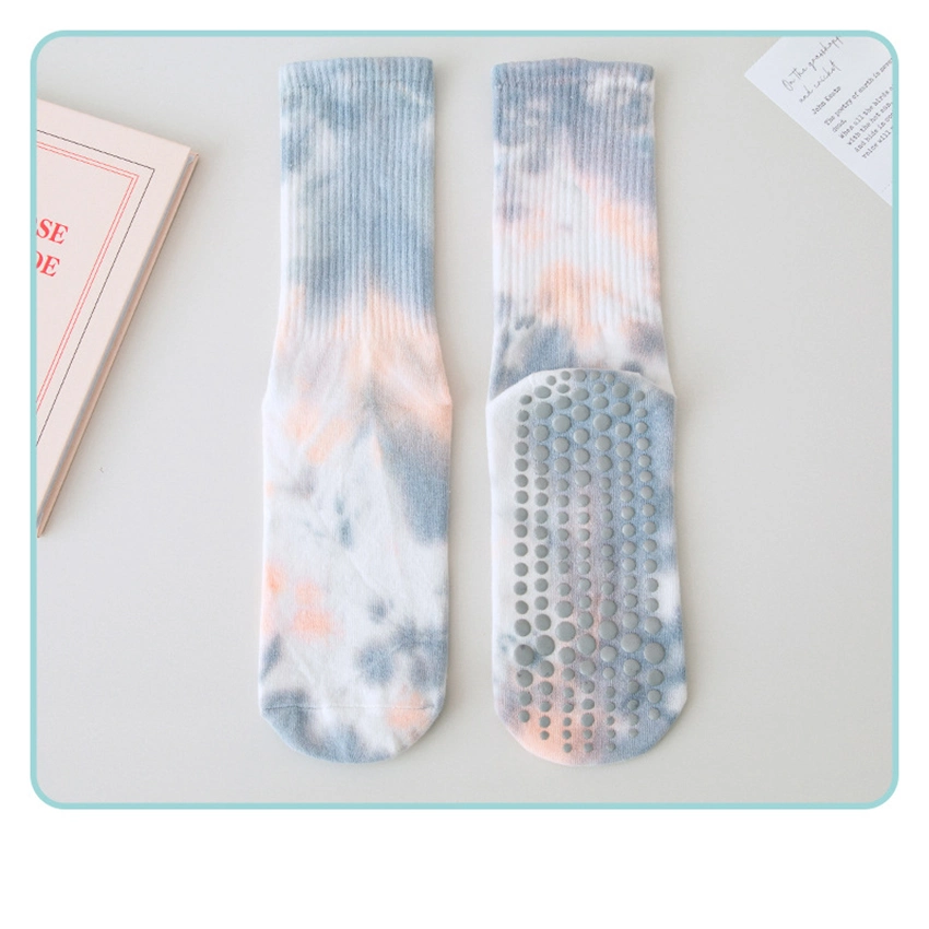 Tie Dye Non Skid Yoga Socks Pilate Grip Socks for Girls