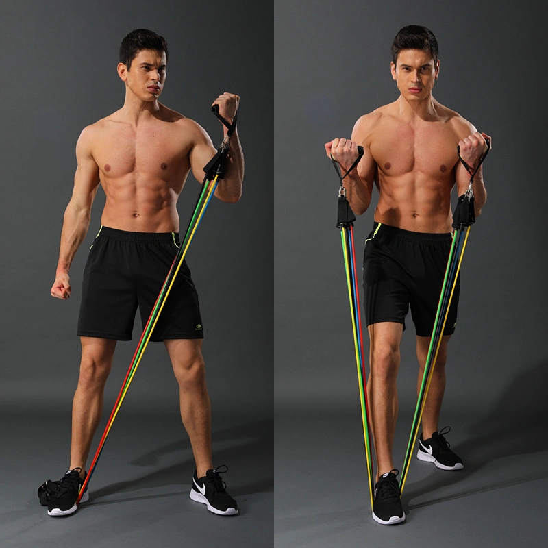 Fitness Resistance Bands Sets 11 Pieces Strength Training Tubes