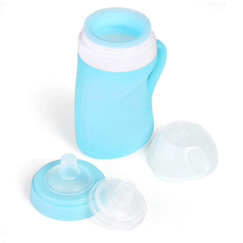 Food Grade Silicone Portable Squeeze Baby Assisted Food Bottle Complementary Bottle