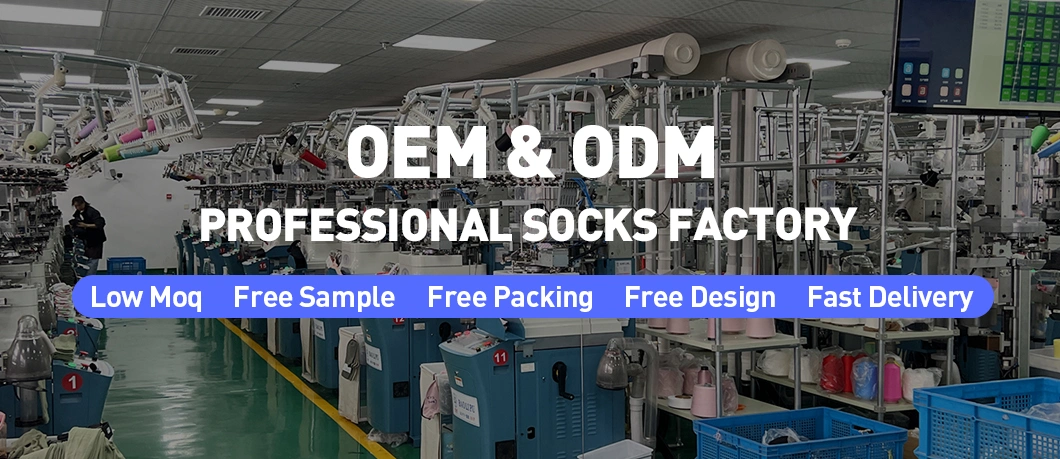Free Sample Custom Men Cotton Socks Stocking Calcetines Happy Funny Crew Socks