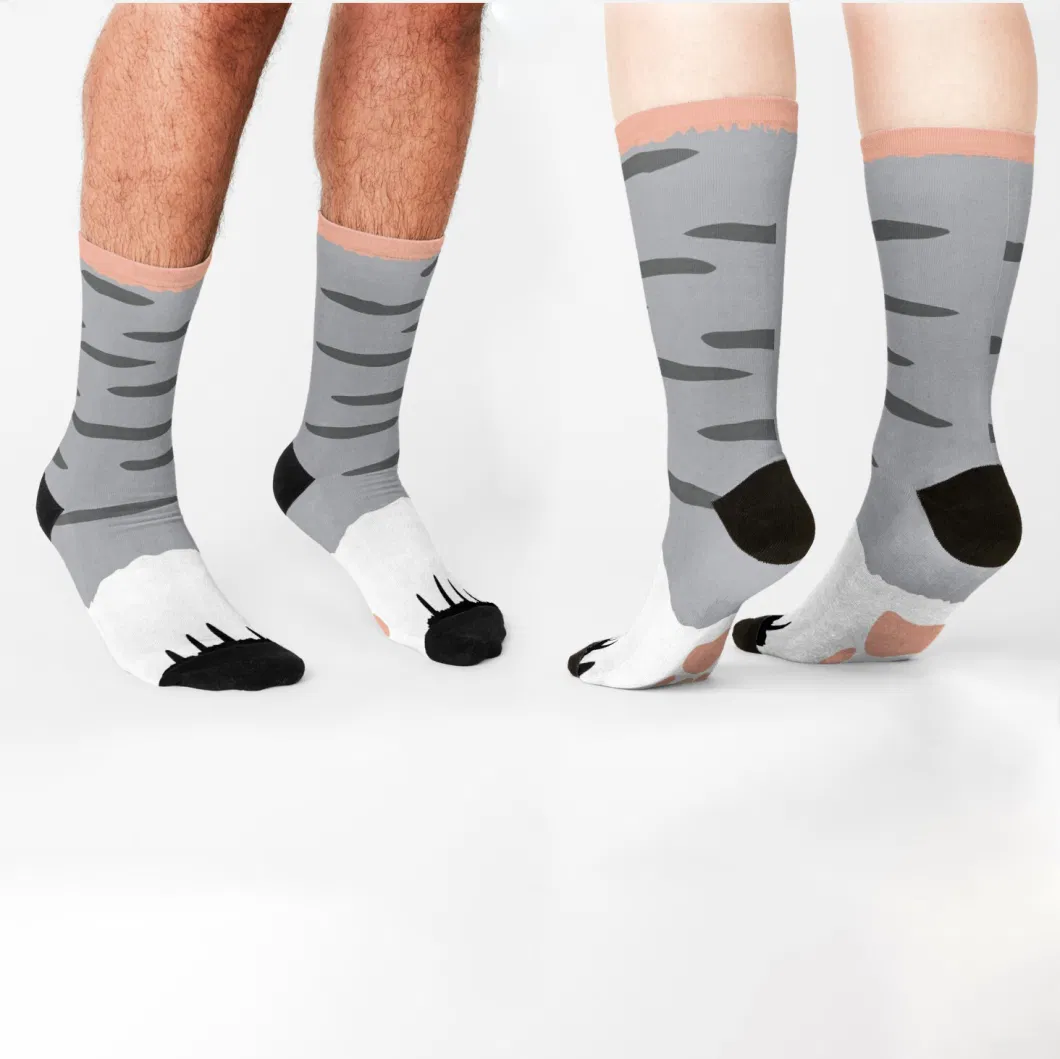 Heat Transfer 3D Printed Socks Animal Claw Personalized Socks