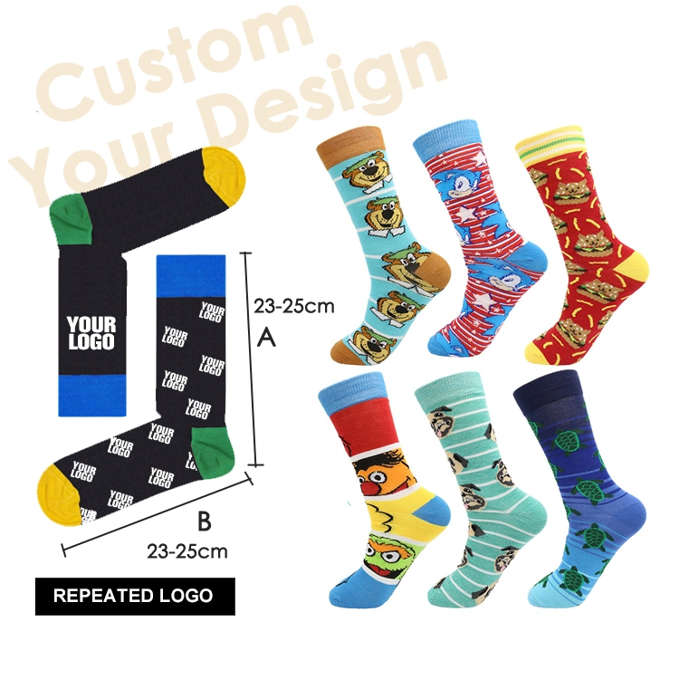 Xianghui Can Custom Socks Printing Good Quality Combed Cotton Logo Socks