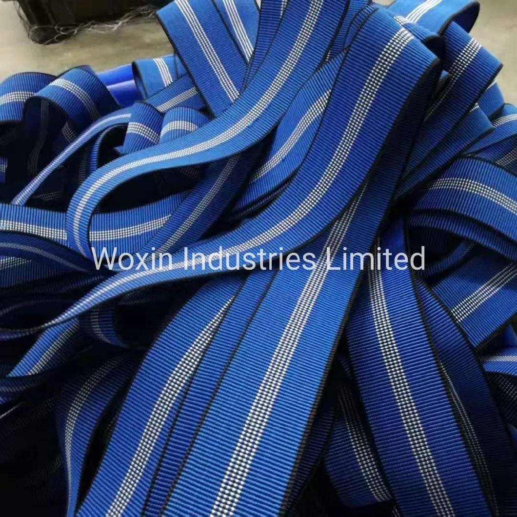 Customized Blue PP Elastic Sofa Webbing Accessories 50mm Sofa Elastic Band