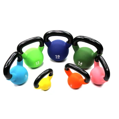 Fitness Gym PVC Coated Kettlebell for Exercises