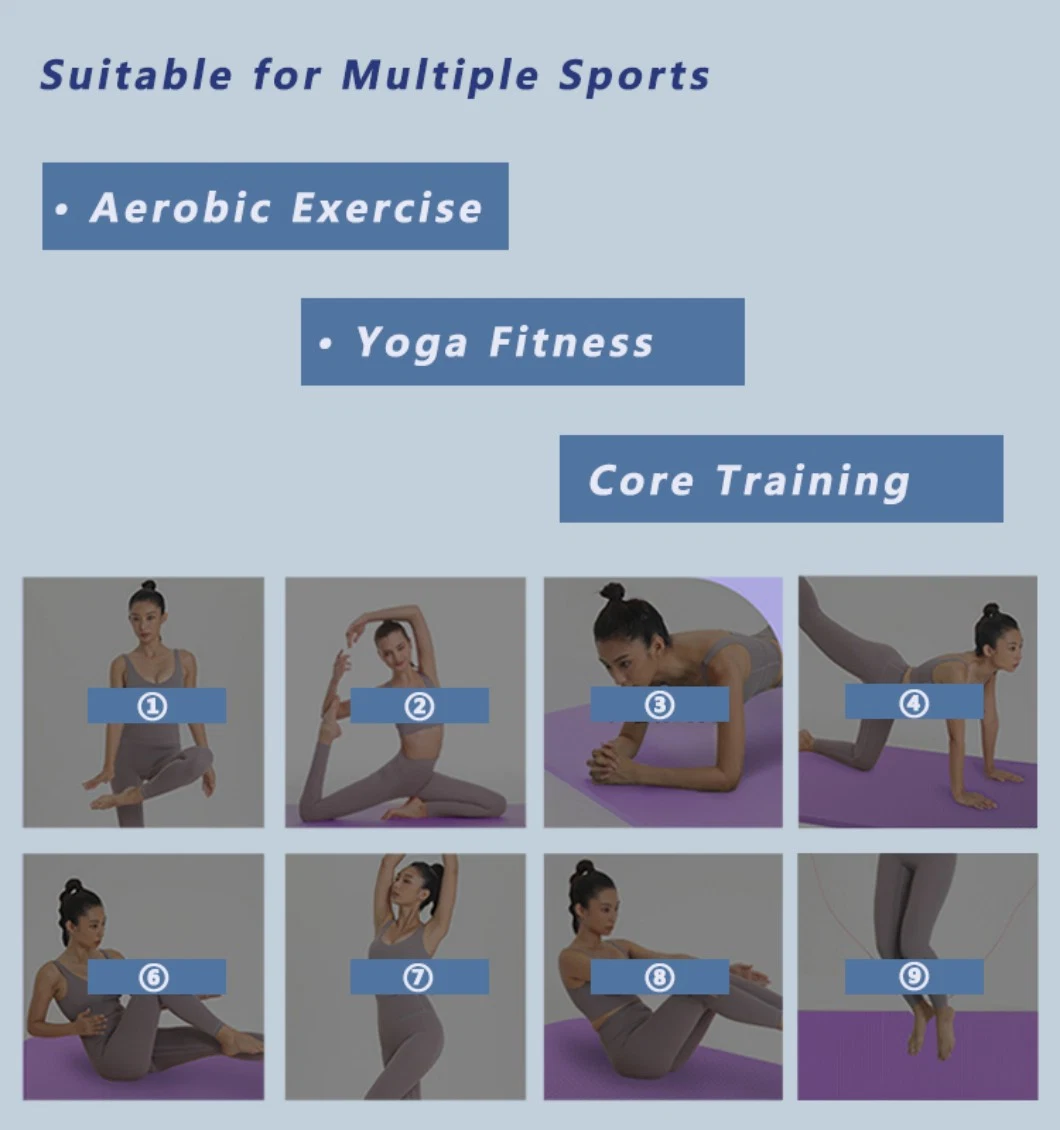 Home Use Pilates Slimming Training Exercise Equipment TPE Yoga Mat