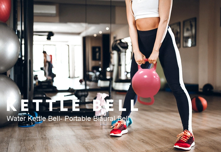 Wholesale Colorful Fitness and Bodybuilding Customized Adjustable Water Kettlebell with Base