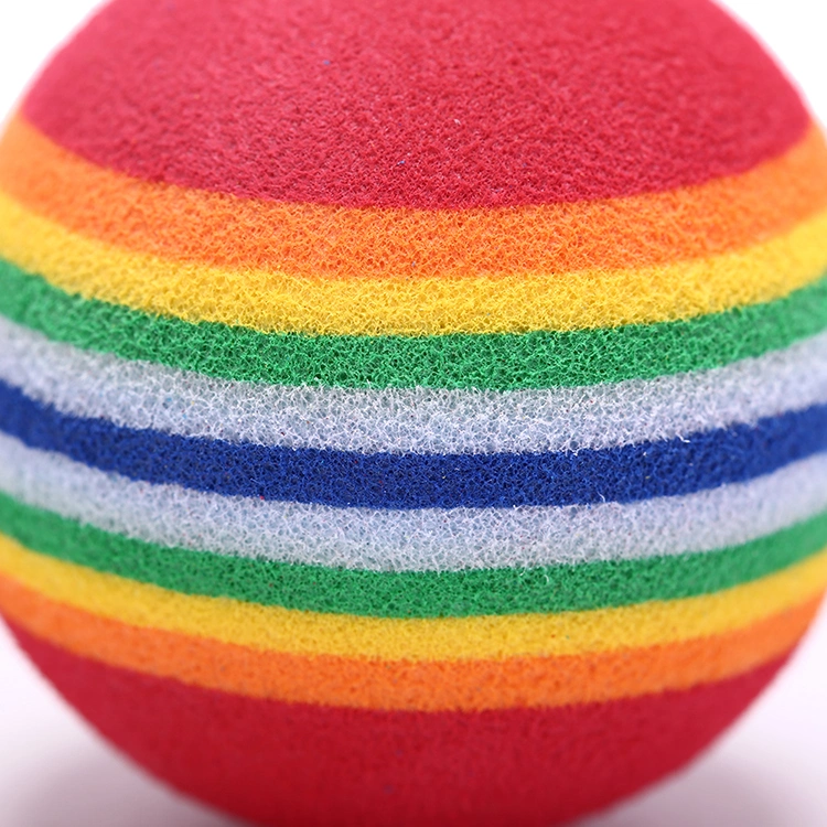 Wholesales Light Weight Rainbow Stripe Golf Balls EVA Foam Sponge Golf Balls