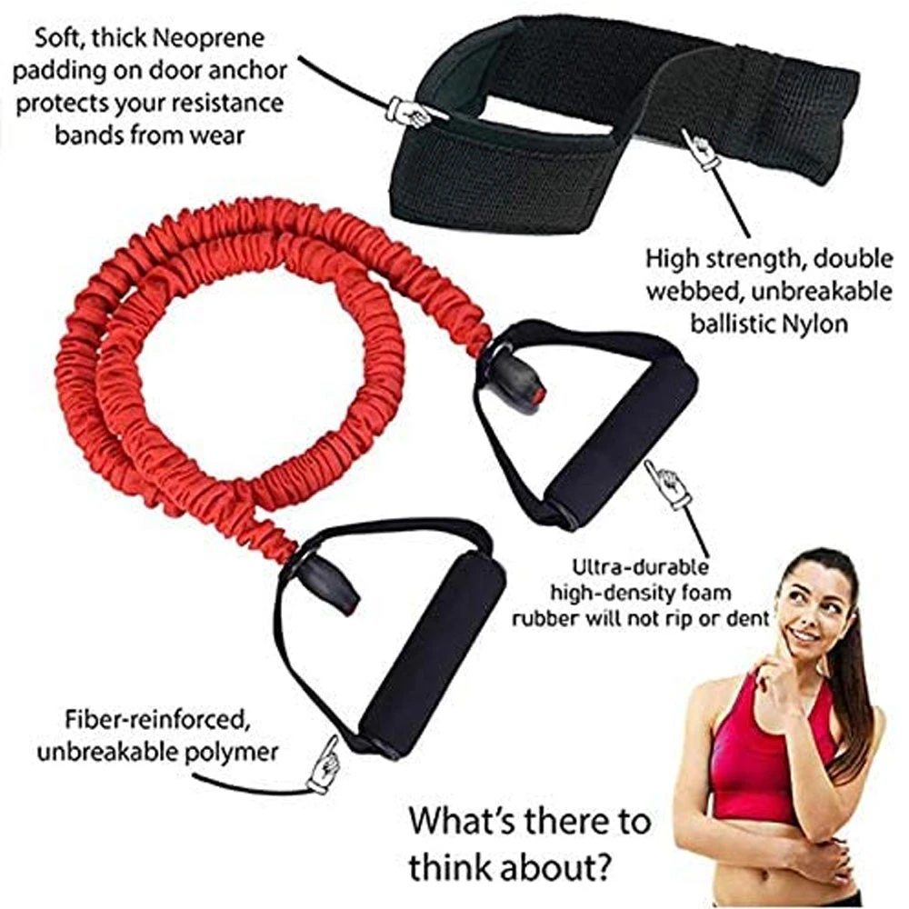 Toning Tube Resistance Bands with Attached Handles