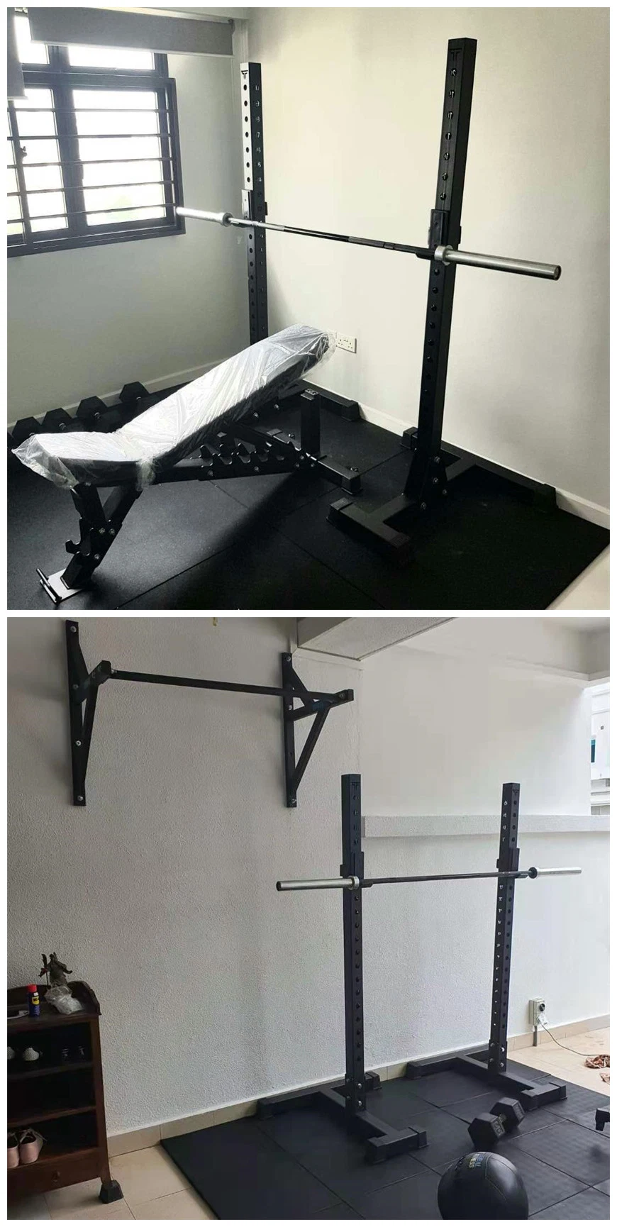 High Quality Gym Equipment Adjustable Weight Lifting Fitness Power Rack Weightlifting Squat Rack Stand Split Power Rack Squat Rack Stand