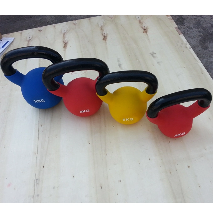 Fitness Gym PVC Coated Kettlebell for Exercises