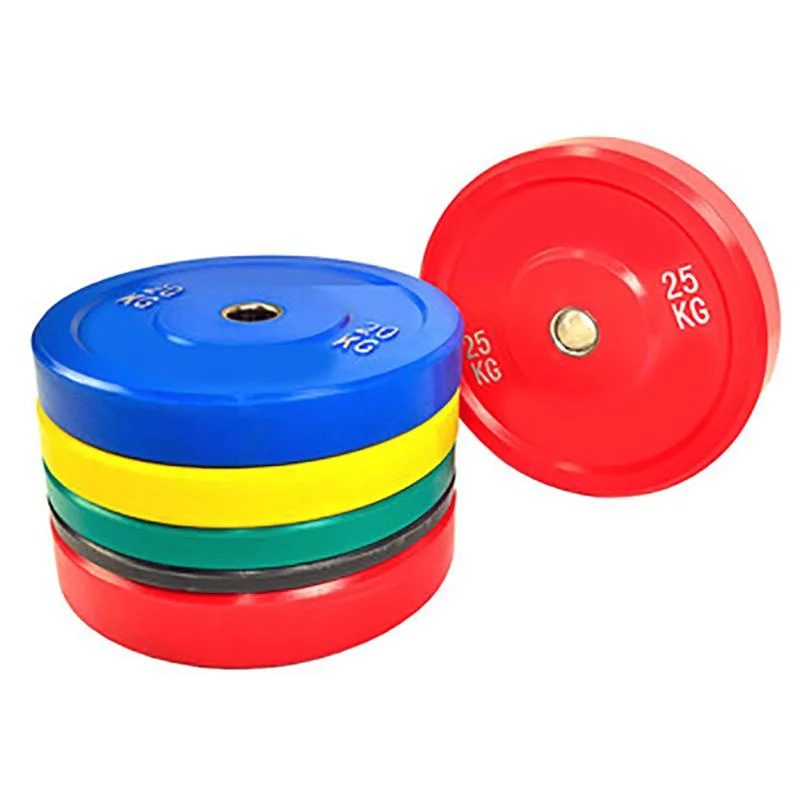 Gym Training Plastic Cement Weight Plates Barbell Set Vinyl Coated Sand Filled Dumbbell Plate