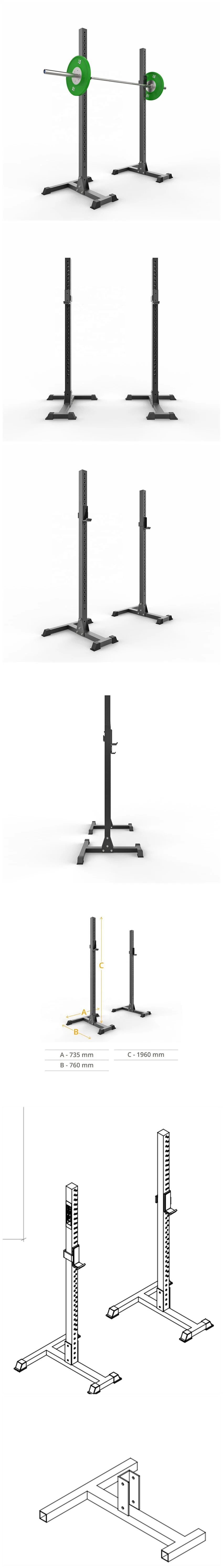 High Quality Gym Equipment Adjustable Weight Lifting Fitness Power Rack Weightlifting Squat Rack Stand Split Power Rack Squat Rack Stand