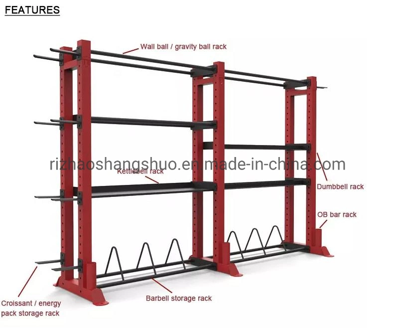 Commercial Multi Function Storage Gym Equipment Use Balance Trainers Medicine Slam Wall Balls Kettlebells Dumbbell Racks