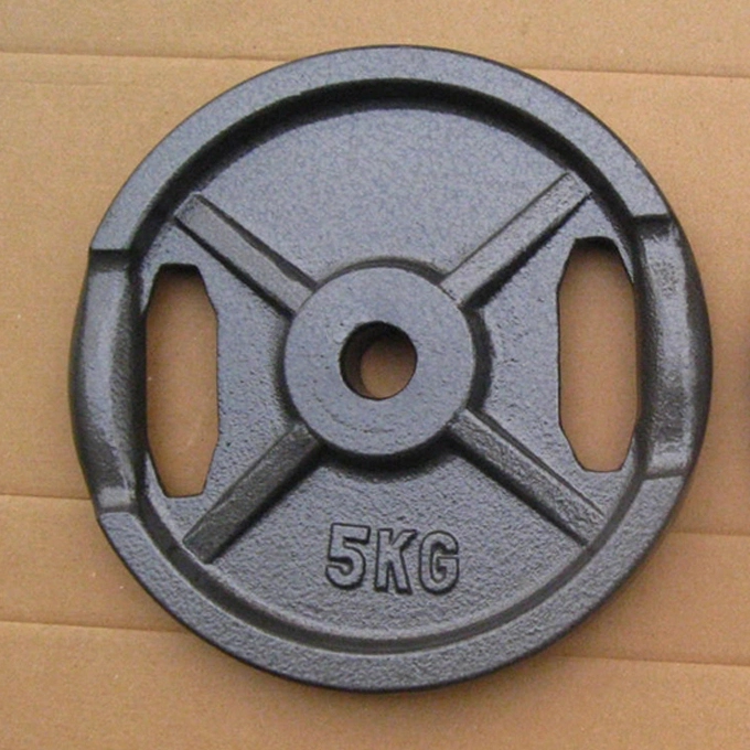 Gym Equipment Gray or Black Painting Cast Iron Weight Plate for Fitness