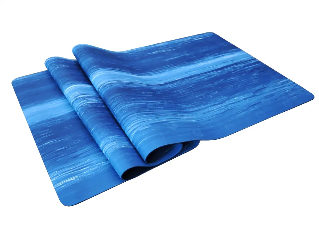 Customized Camouflage Antiskid Exercise Yoga Mat Ultrathin Blue Fitness Non Slip 1mm Rubber Mat for Yoga