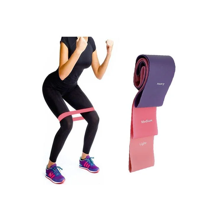 Latex Free Exercise Stretch Heavy Duty Loop Resistance Bands