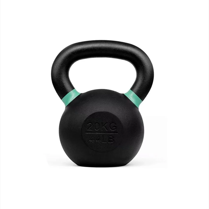 Gravity Powder Painted Cast Iron Kettlebell with Color Strip Owder Coated Casting Iron Kettlebell Cast Iron Kettlebell