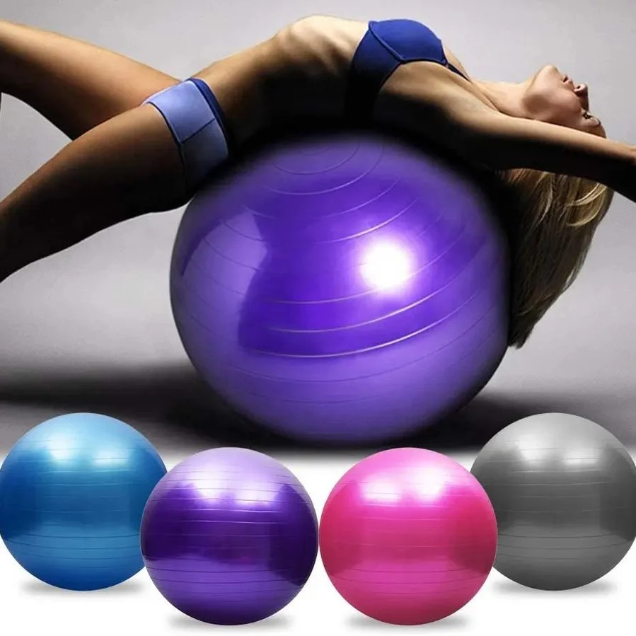 Anti Burst Round Inflatable Gym Exercise High Quality PVC 55cm Yoga Ball