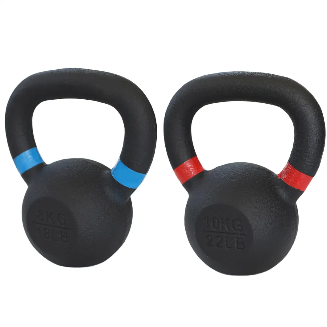 Gym Equipment Weight Lifting Power Coated Strength Training Competition Cast Iron Kettlebell