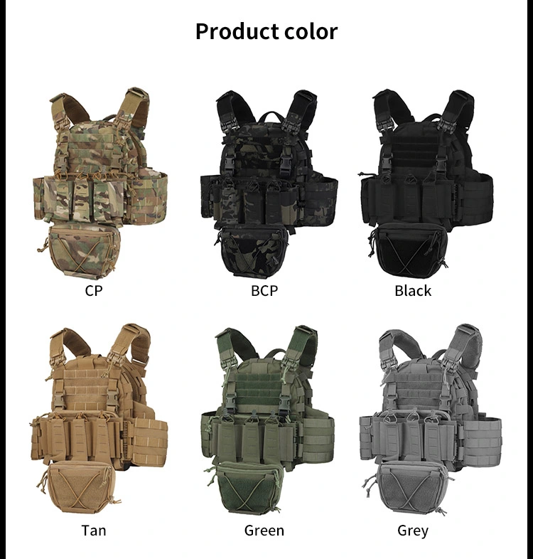 Sabado Tactical Security Work Safety Military Vest Molle Modular Plate Carrier Dump Pouch Combat Training CS Armor Bullet Proof Vest