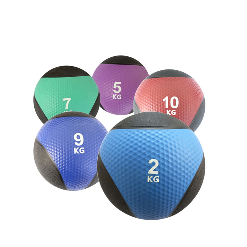 Customization Wholesale 19cm 23cm 28.6cm Custom Logo Power Training Equipment Cross Fitness Rubber Solid Medicine Ball for Gym Use
