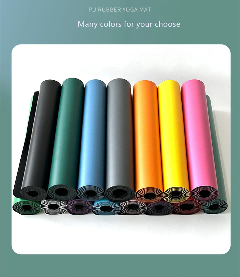 5.0 mm Thick Wholesale Yoga Mats Custom Color Rubber PU Yoga Mat
