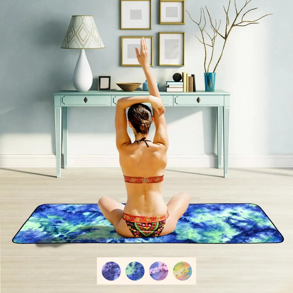 Non Slip Yoga Mat Cover Towel Anti Skid Microfiber Yoga Mat Size Shop Towels Pilates Blankets Fitness