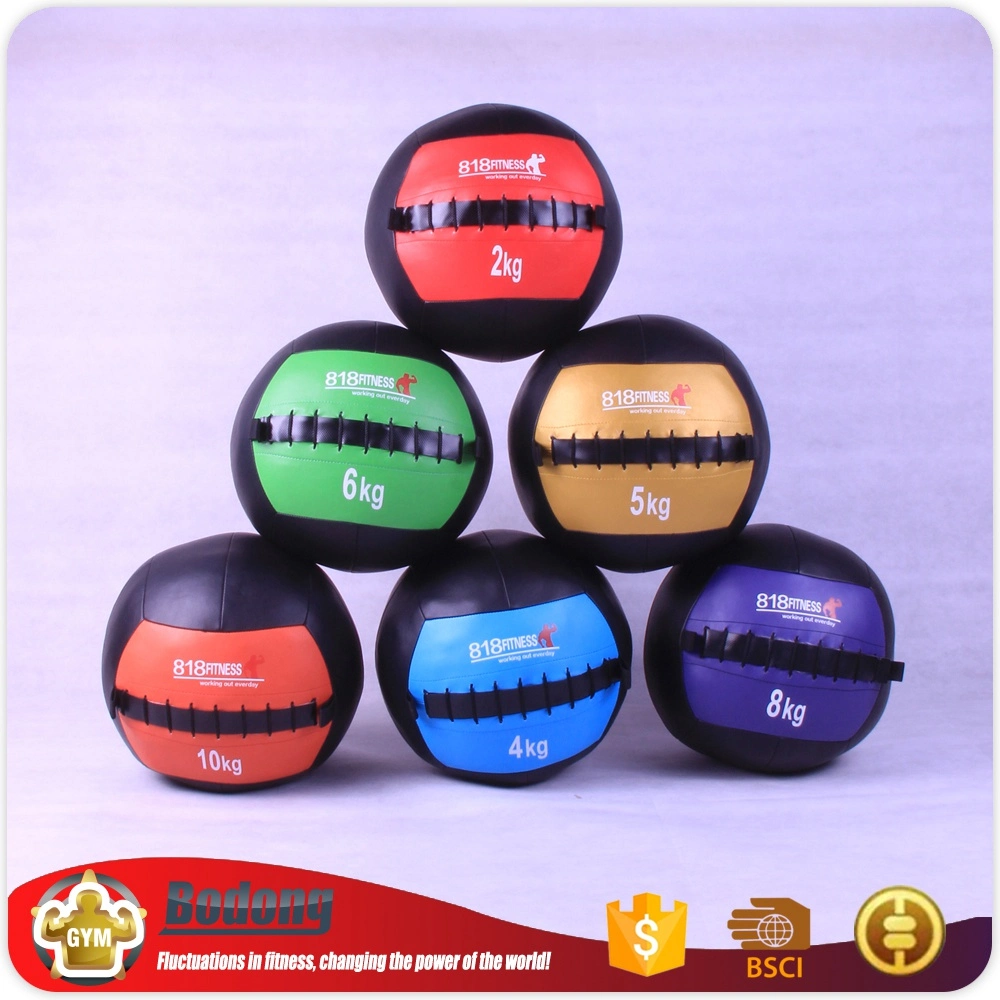 Manufacture Customized Logo Gym Wall Ball Home Fitness Training Durable PU Medicine Ball