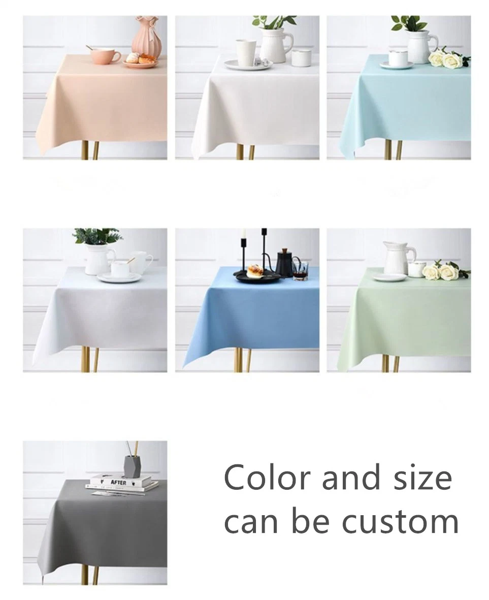Eco Friendly Waterproof Luxury Leather Tablecloth Kitchen and Dining Table Mat