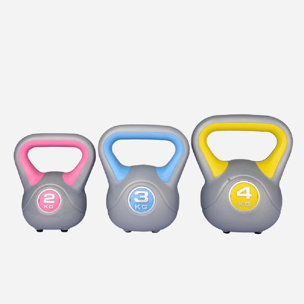Vinyl Kettlebell Weight Set for Unisex, Multi-Color Kettle Bell Training Provides Full Body Fitness Wyz18358