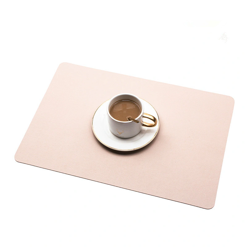 LFGB PVC Placemats Anti Slip Heat Resistance Vegan Leather Table Mat