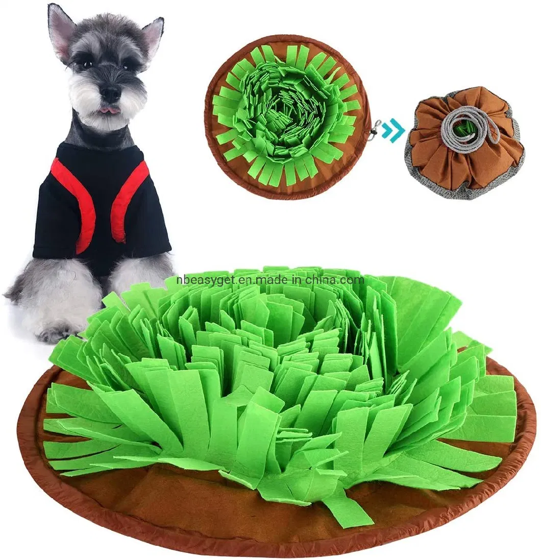 Dog Snuffle Mat Nosework for Dogs Large Small Pet Treat Interactive Food Puzzle Dispenser Toys Slow Feeder Mat Feeding Mat Training Mat Esg12485