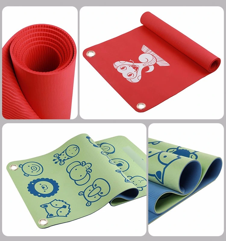 Fitness Sport Eco-Friendly Screen Printing Travel Foam TPE Yoga Mat