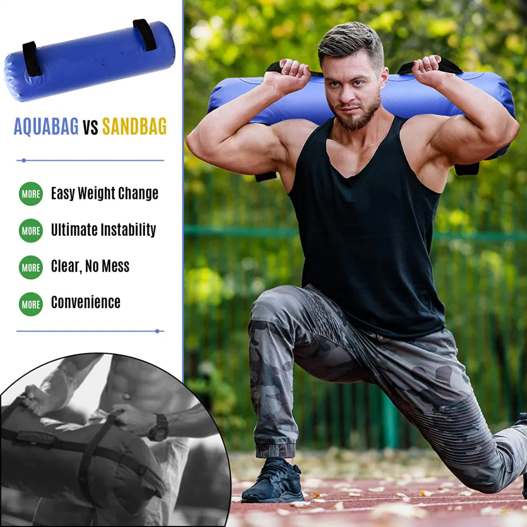 Custom PVC Fitness Water Bag Fitness Strength Filled Lifting Weights Water Dumbbell