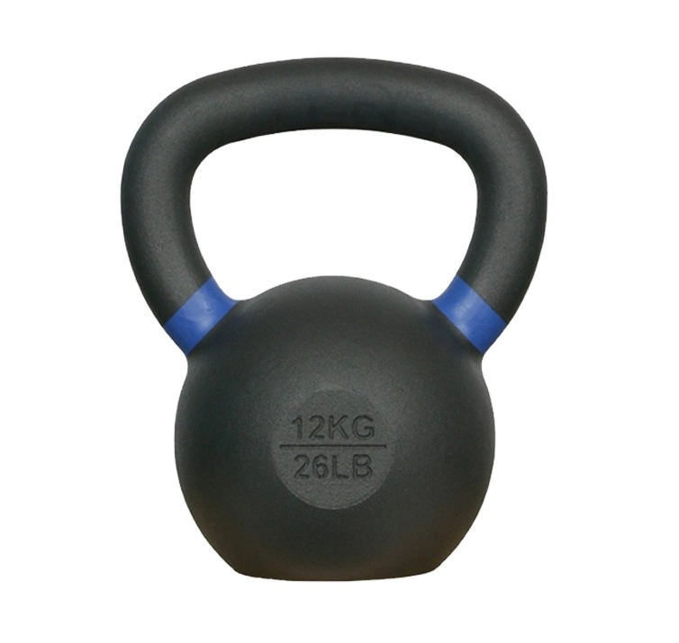 Gym Bodybuilding Kettlebell Custom Logo Powder Painted Cast Iron Kettlebell Gym Kettlebell