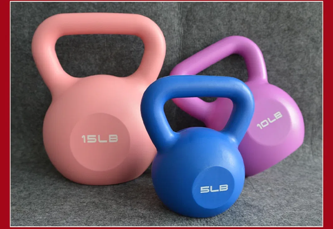 Kettlebell Weight Cast Iron with Painted Surface and Wide Textured Grip Bl18356