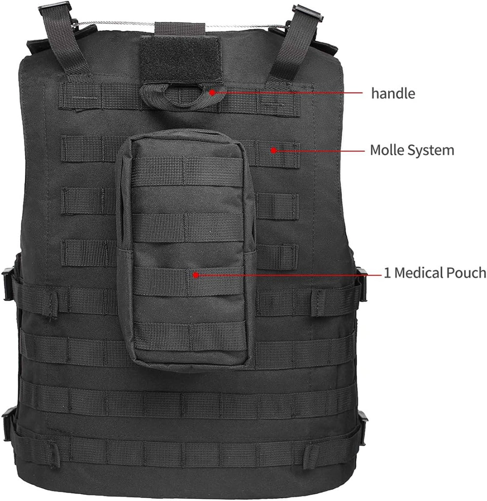 Tj-Outdoors Factical Vest Military Gear Body Protection Plate Carrier Military Swat Combat Quick Release Molle Training Tactical Vest