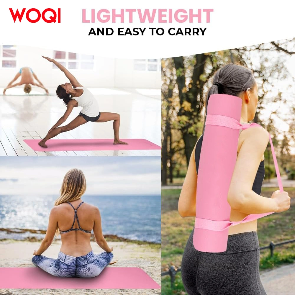 China Vendor Eco Friendly Solid Color PU Leather Natural Rubber Yoga Mat for Hot Yoga Bikram Ashtanga Sweaty Workouts