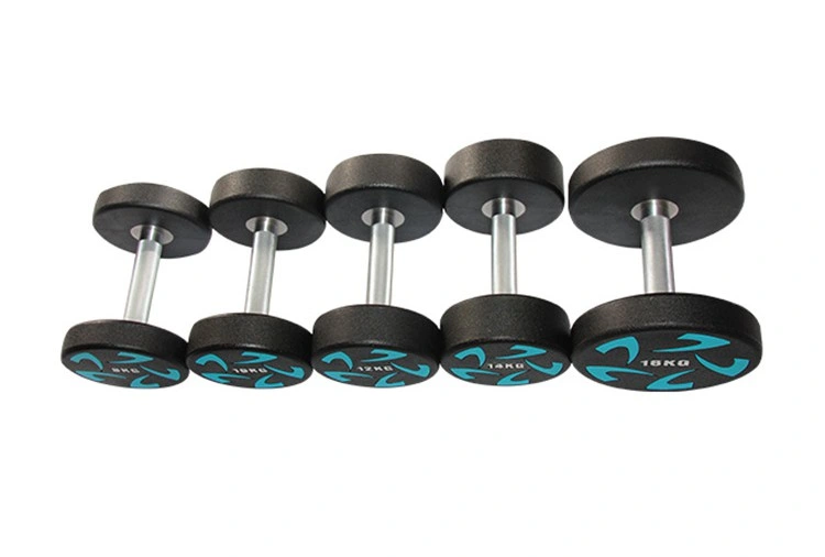 Fitness Weight Urethane Dumbbells Lbs Set Round Urethane Dumbbells