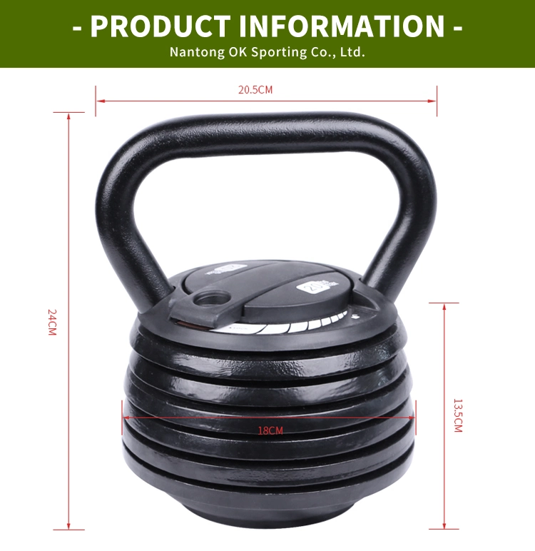Free Weights Okpro Fitness Gym Steel Adjustable Kettlebell