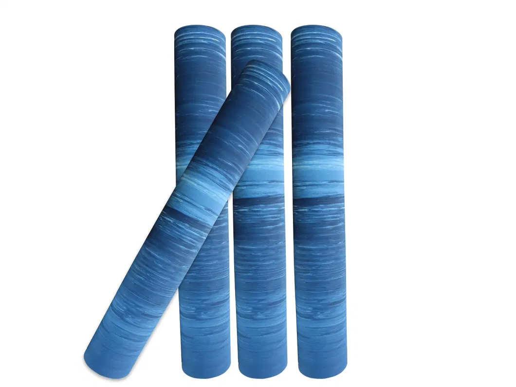 Customized Camouflage Antiskid Exercise Yoga Mat Ultrathin Blue Fitness Non Slip 1mm Rubber Mat for Yoga