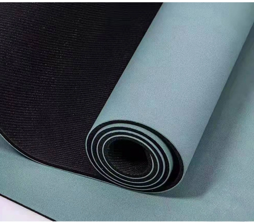 PU Natural Rubber Yoga Mat Pilates Exercise Non-Slippery