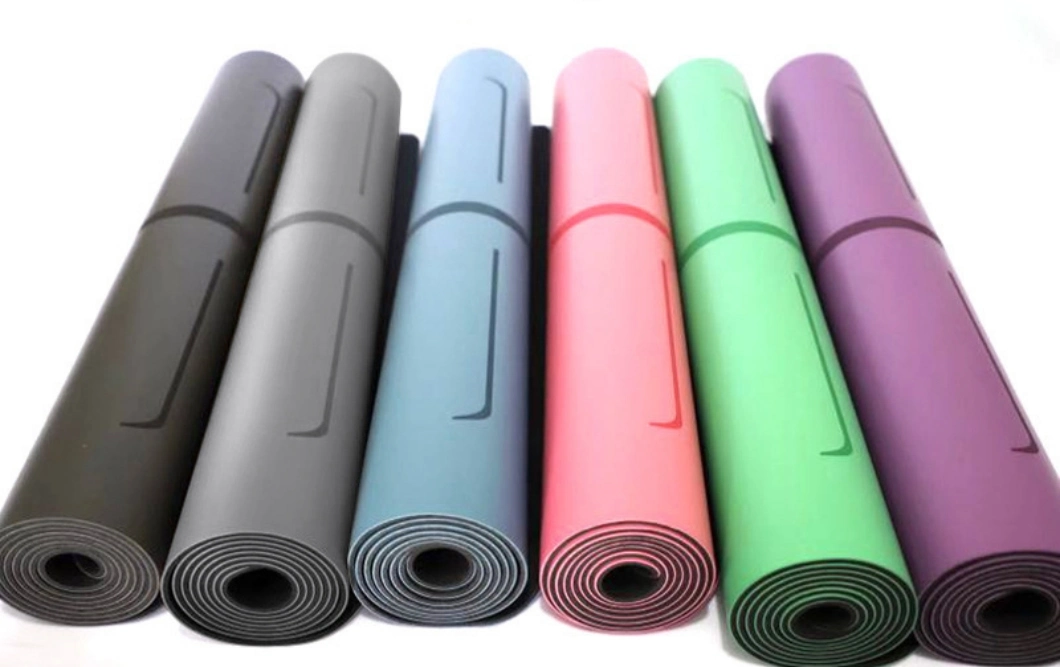 PU Natural Rubber Yoga Mat Pilates Exercise Non-Slippery