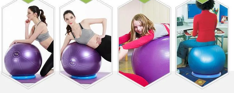 Yoga Ball Thickening Explosion-Proof Fitness Ball Adult Yoga Ball Gymnastics Ball