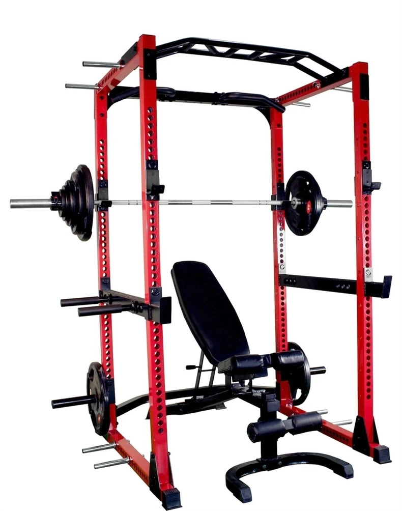 Pull-UPS Stretching Training Power Rack Gym Weight Lifting Equipment Competition Rubber Bumper Plates Barbells Dumbbells Multi Purpose Gym Storage Rack System