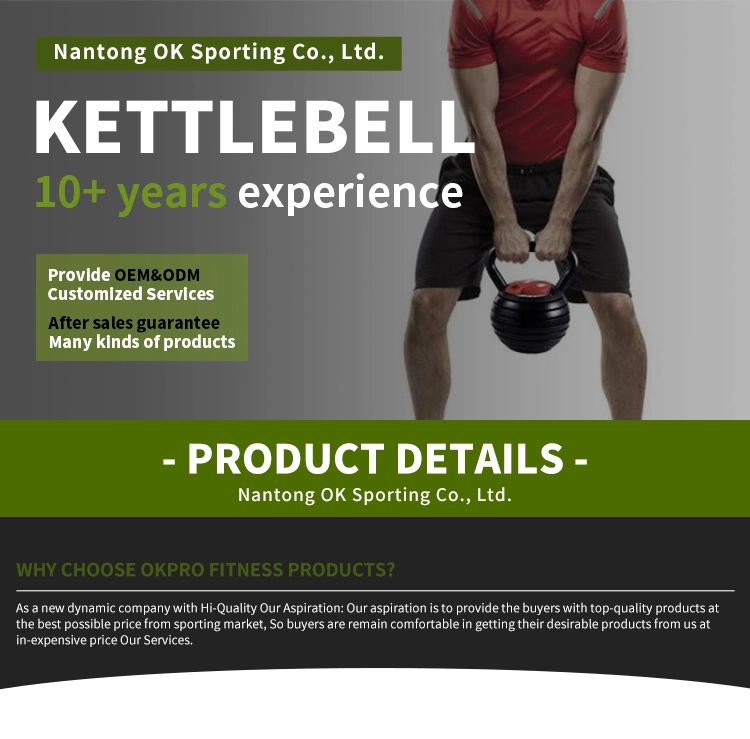 Free Weights Okpro Fitness Gym Steel Adjustable Kettlebell