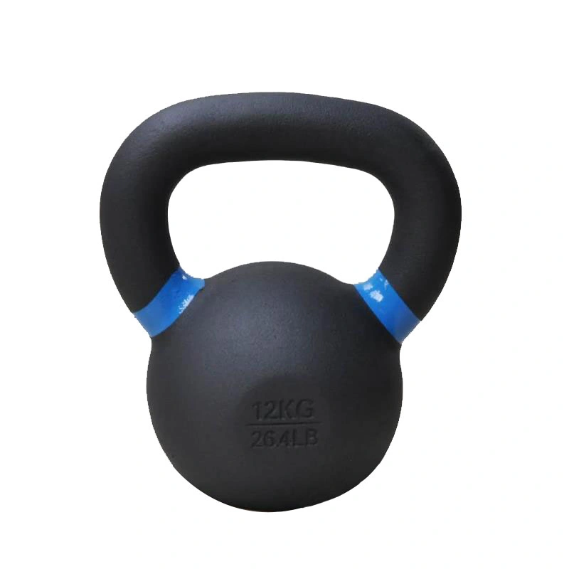 Gym Equipment Weight Lifting Power Coated Strength Training Competition Cast Iron Kettlebell